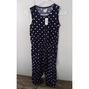 Children's Place Navy Polka Dot Romper/Jumpsuit
